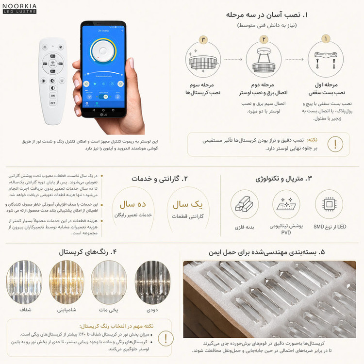 لوستر ماسیس مدل 40KS